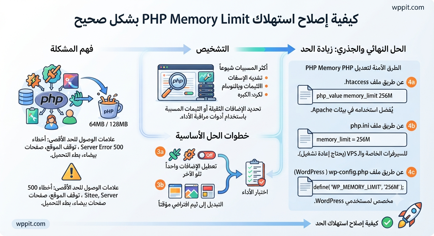 كيفية إصلاح استهلاك PHP Memory Limit بشكل صحيح