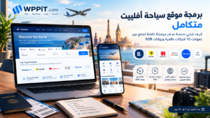 برمجة موقع سياحة أفلييت متكامل: كيف تبني منصة سفر ببرمجة خاصة تجمع بين عمولات 10 شركات عالمية وبوابات B2B